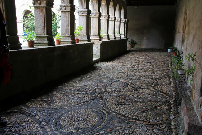 Mosaic floor inside the Monastero de Magdalena