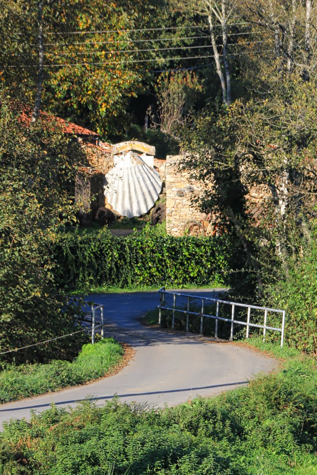 The shell is a symbol of the Camino. Some are hard to find. This one sure isn't.