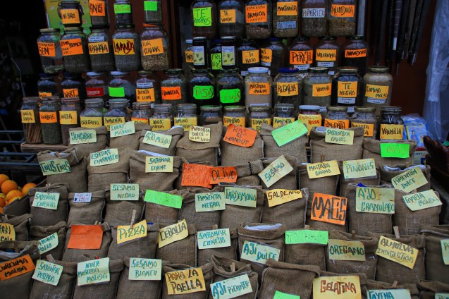 Spices in the market