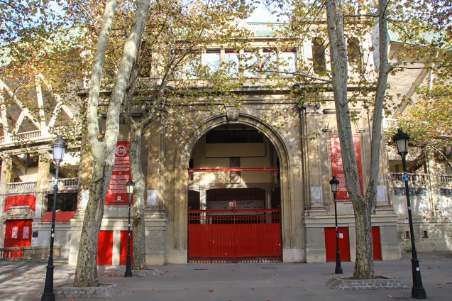 The bull ring where the bulls end up after running through town