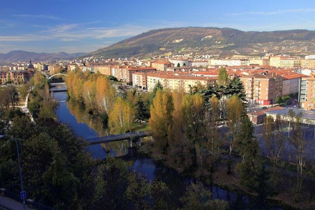 View of the new city from the wall around the old