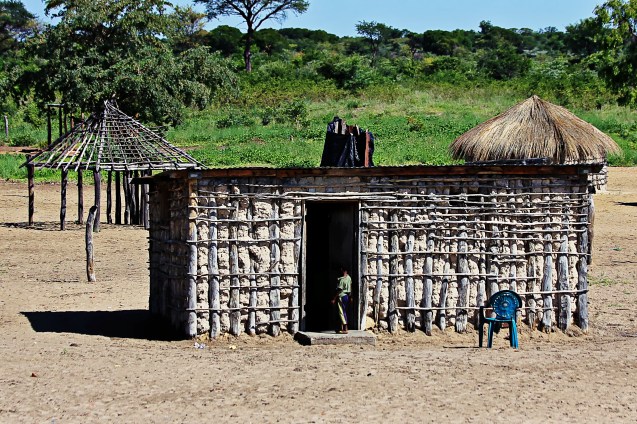 Typical home in a Botswana village