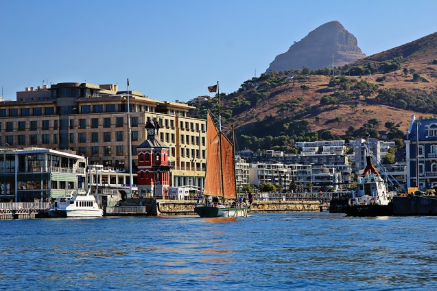 Victoria and Alfred waterfront from the harbour