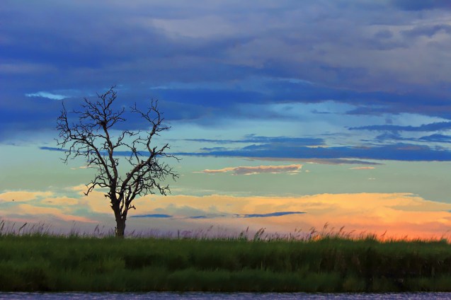 Sunset over Chobe