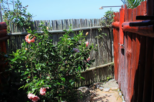 Our door shower. Nice!