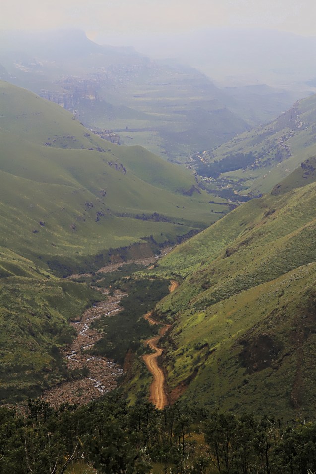 Going up the Sani pass