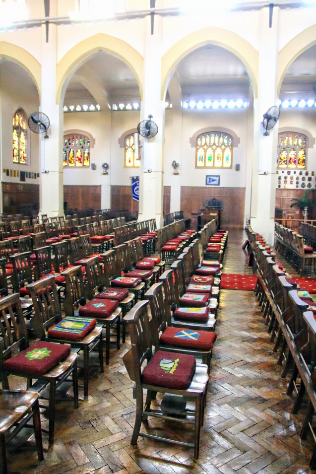 Interesting seating in a church