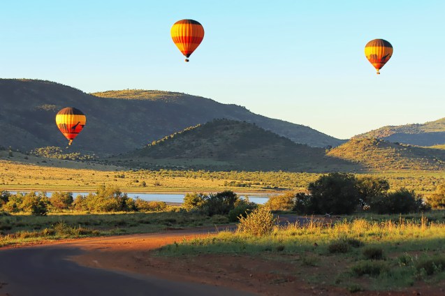 Early morning view of Pilanesburg National park
