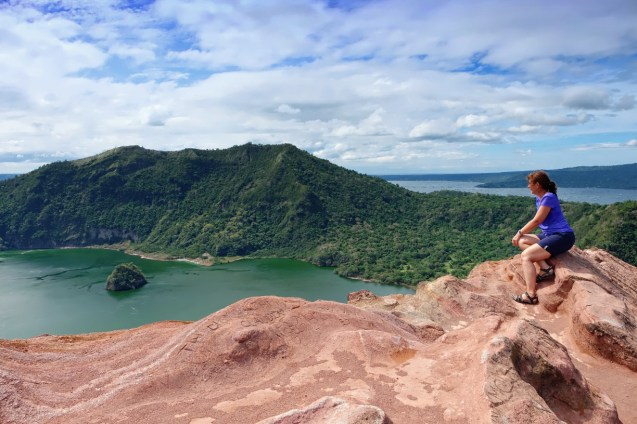 View of the crater lake