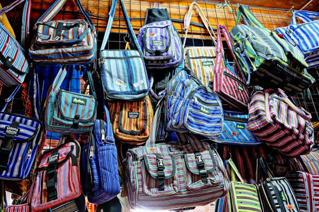 Bags made by Indigenous people of Sagad