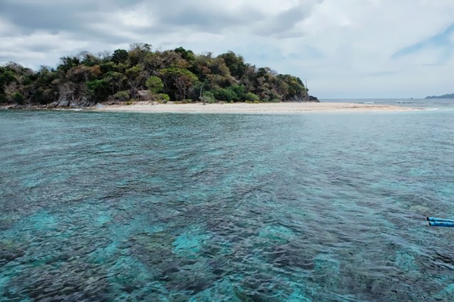 Typical deserted island on the way