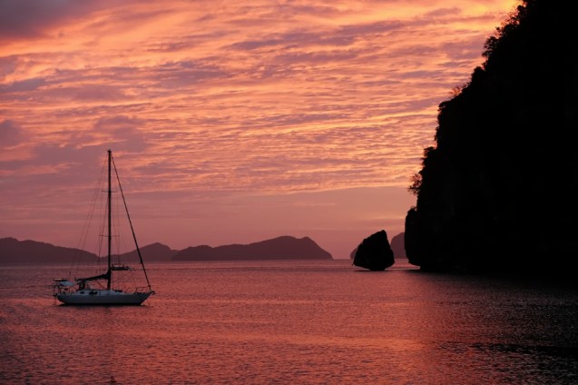Sunset over El Nido