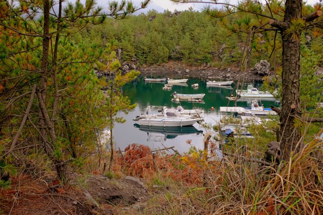 Harbour at Sakurijima Island.